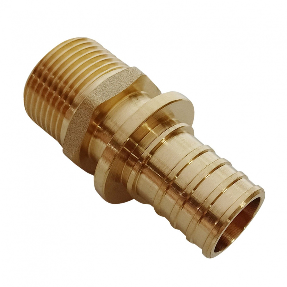 Муфта аксиальная Ду25 х 1, наружная резьба, латунь Н00080235