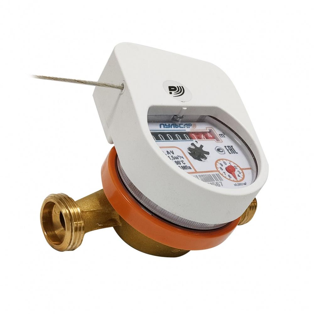 Квартирный счетчик воды «Пульсар Лайт» Ду15 Пульсар IoT, Qn=1,5 м3/ч, L=110мм Н00026970