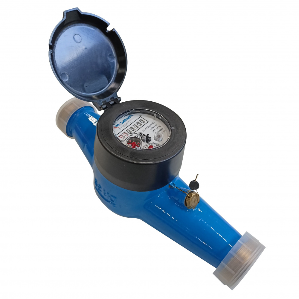 Универсальный счетчик воды «Пульсар М» Ду32 без интерфейса, медный регистр, Qn=6 м3/ч Н00002717