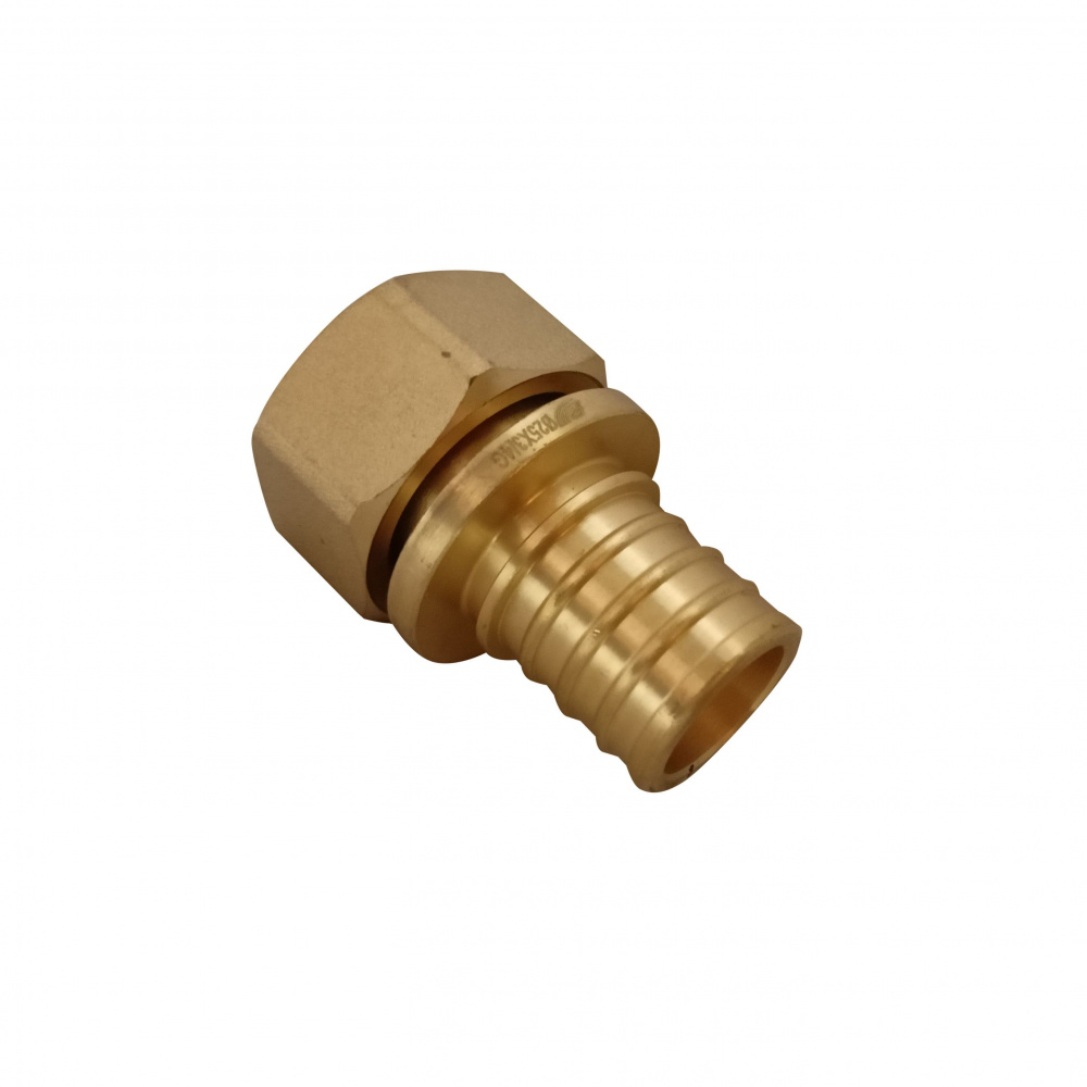 Муфта аксиальная с накидной гайкой Ду25 х 3/4, латунь Н00080250
