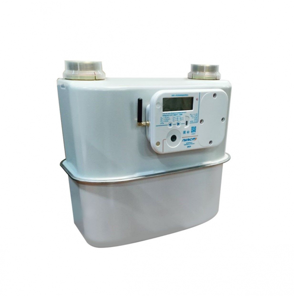 Счётчик газа объемный диафрагменный «Пульсар» СМАРТ-К G10Т правый, GSM, ИУСЦИФРА, с антенной, с клапаном, с термокоррекцией Н30016377