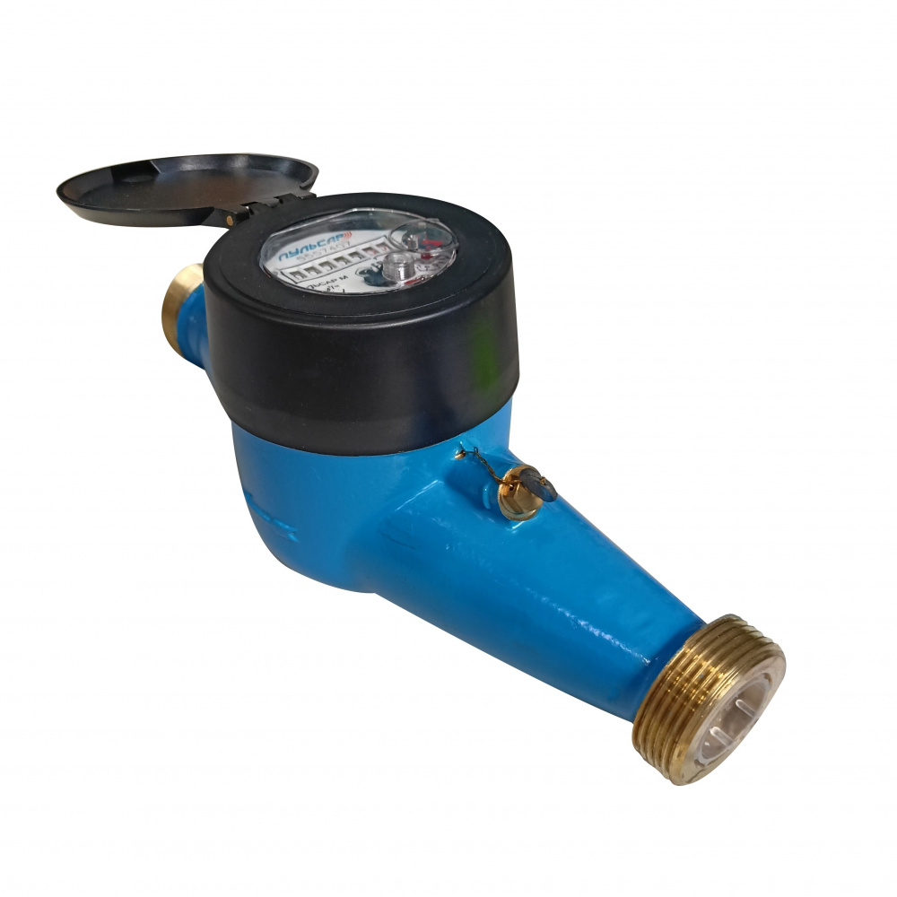 Универсальный счетчик воды «Пульсар М» Ду25 без интерфейса, медный регистр, Qn=3,5 м3/ч Н00002719