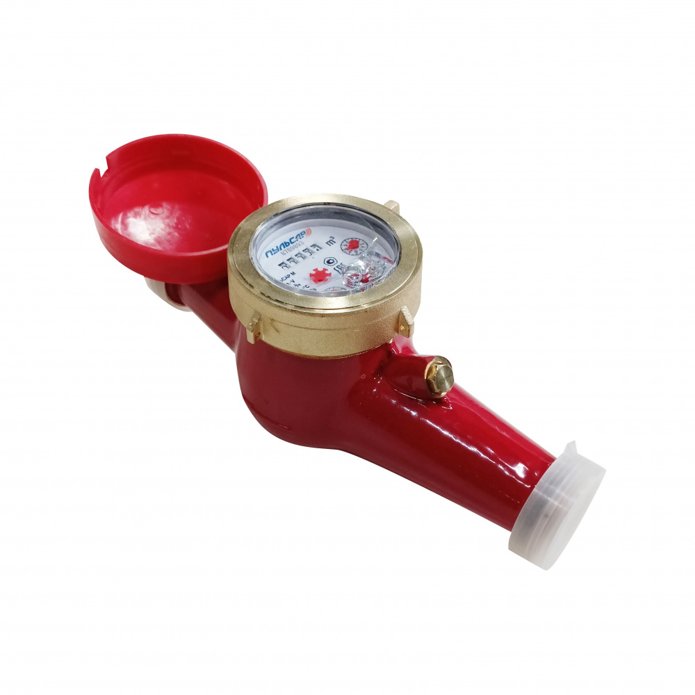 Универсальный счетчик воды «Пульсар М» без интерфейса Ду32, пластиковый регистр, Qn=6 м3/ч Н00003526