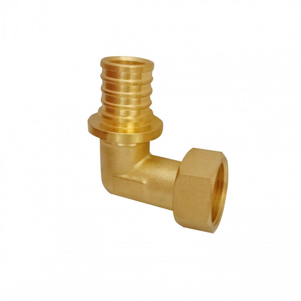 Угольник акcиальный с накидной гайкой, Ду25 х 3/4, латунь Н00080272