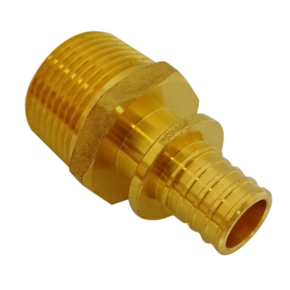 Муфта аксиальная Ду16 х 3/4, наружная резьба, латунь Н00080230