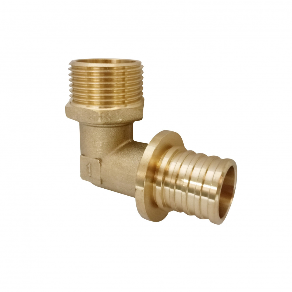 Угольник акcиальный Ду32 х 1, наружная резьба, латунь Н00080261