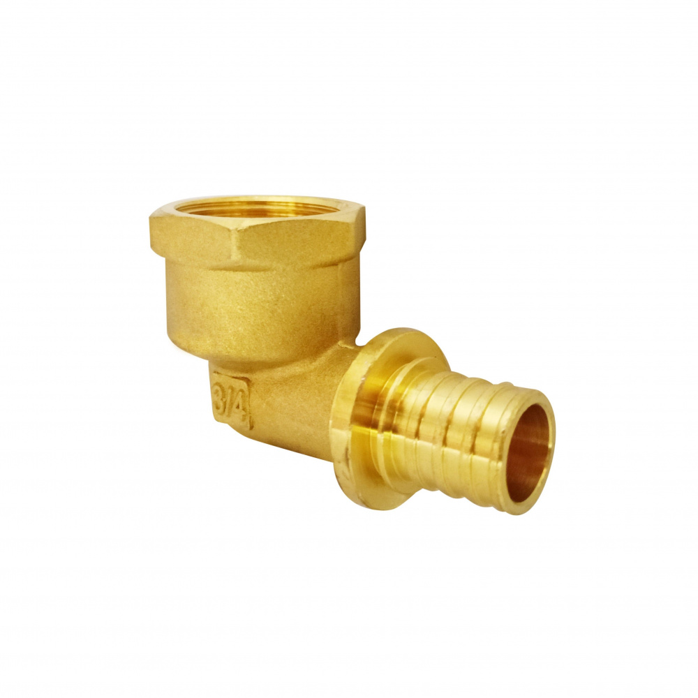 Угольник акcиальный Ду20 х 3/4, внутренняя резьба, латунь Н00080265