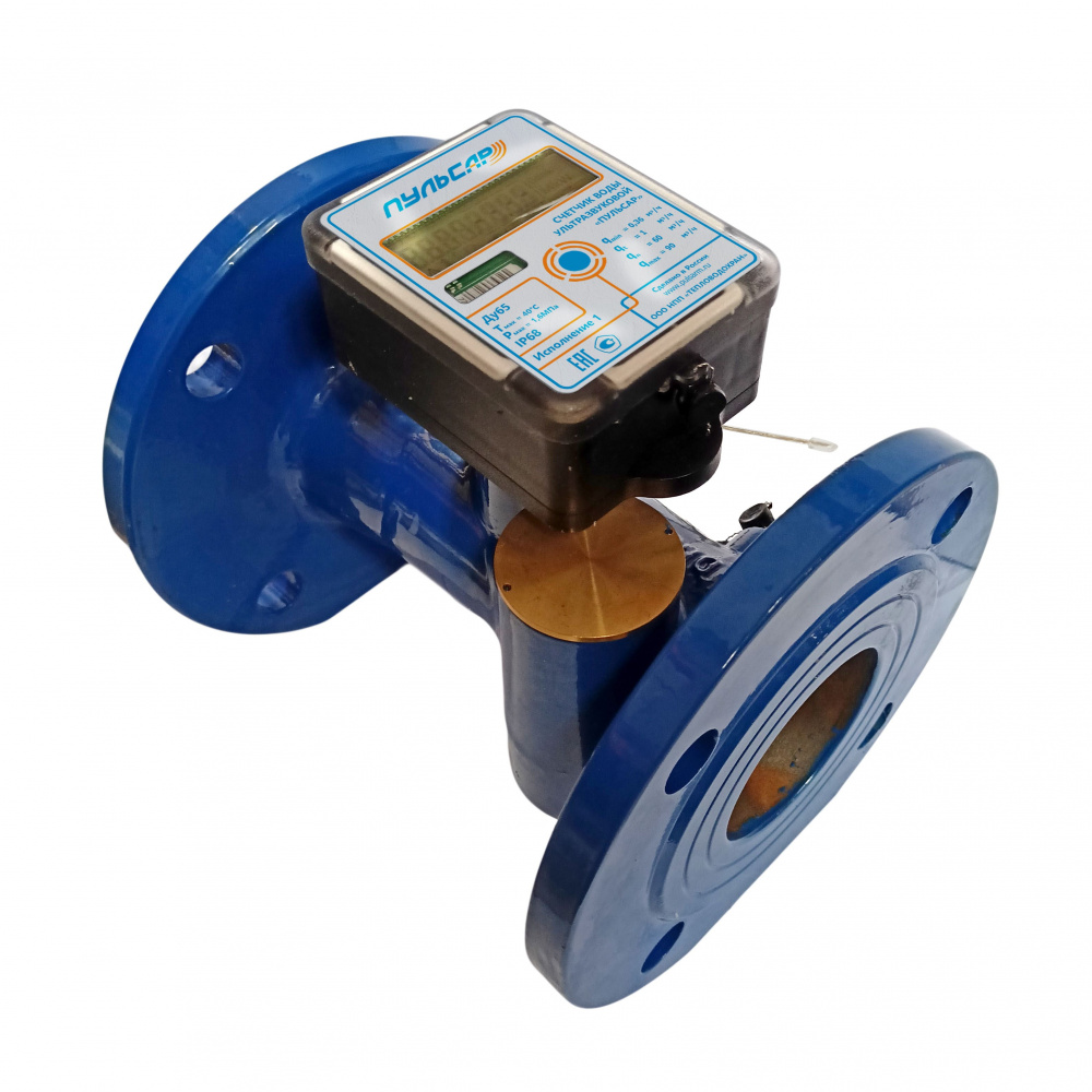 Ультразвуковой счетчик воды Ду65 LoRa, исп.1, Qn=60 м3/ч, IP68, 40°C Н00055762