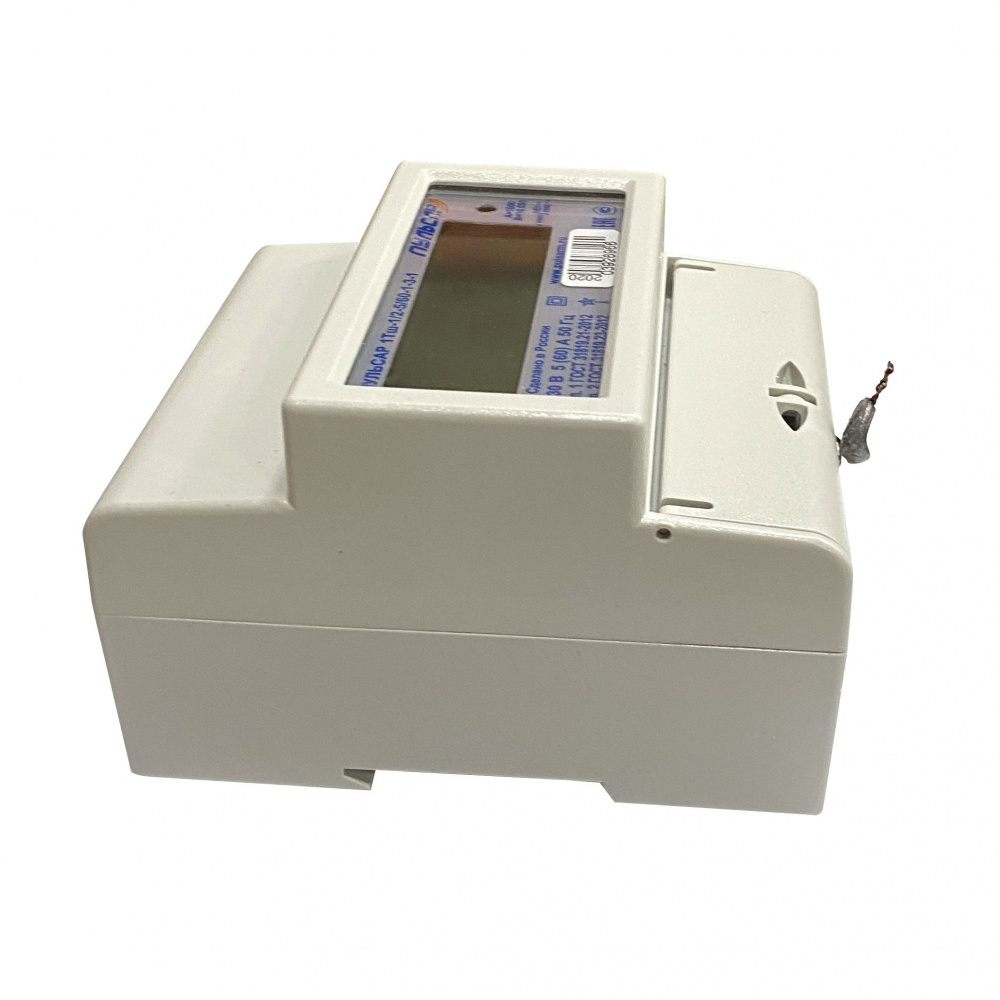 Электросчетчик «Пульсар 1Т» ЖКИ RS-485 5/60 A реле, без кнопки Н00016002