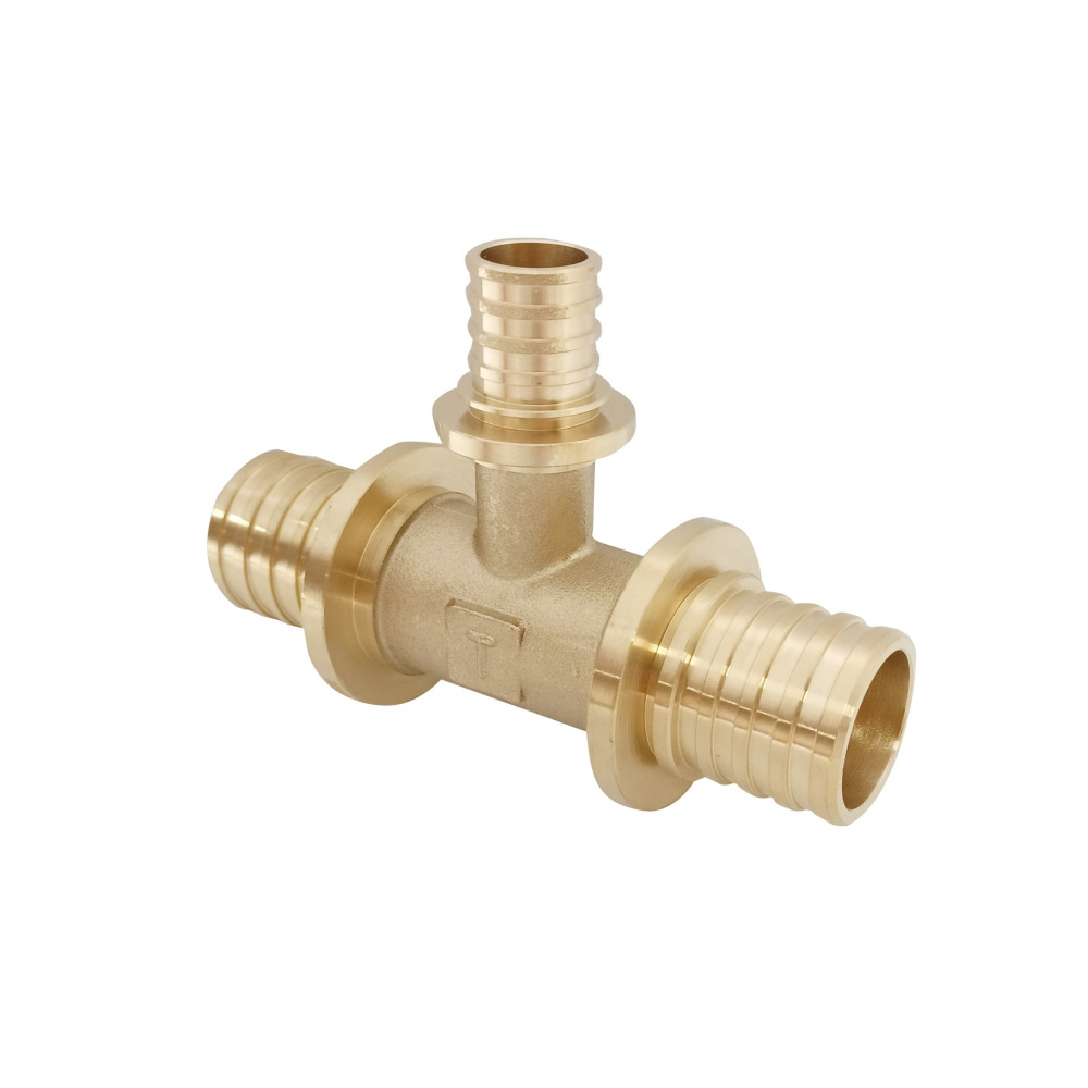 Тройник аксиальный переходной Ду32 x Ду20 x Ду32, латунь Н00080296