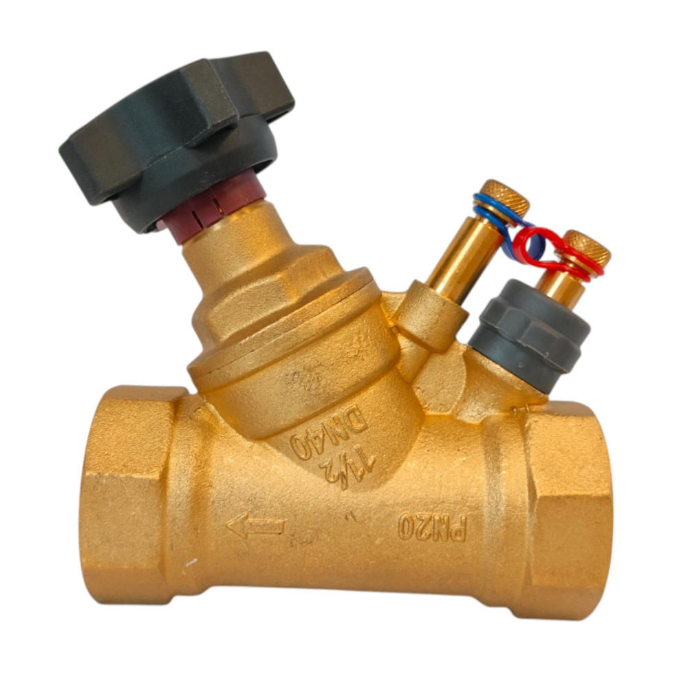 Ручной балансировочный клапан «Пульсар Компакт» Ду40 Модель 2, с ниппелями Н10013403