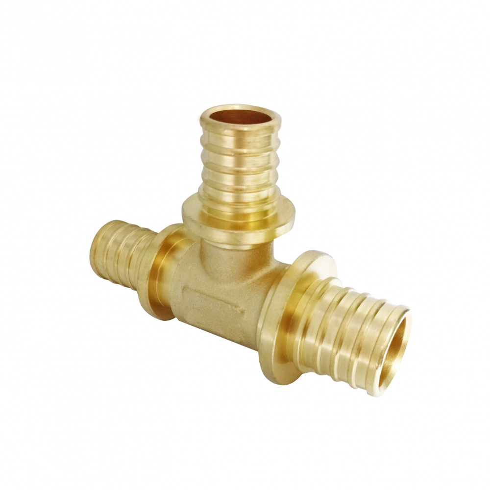 Тройник аксиальный переходной Ду32 x Ду25 x Ду25, латунь Н00080294