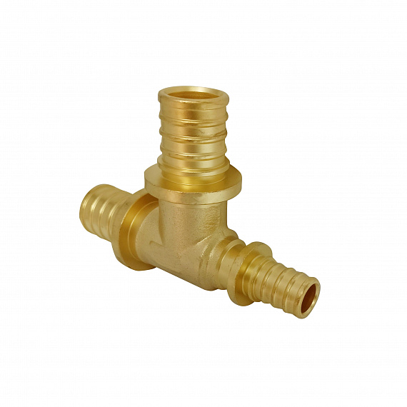 Тройник аксиальный переходной Ду25 x Ду25 x Ду16, латунь Н00080290