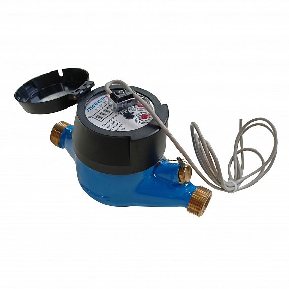 Счетчик холодной воды «Пульсар М» импульсный выход Ду15, пластиковый регистр, Qn=1,5 м3/ч Н00003411