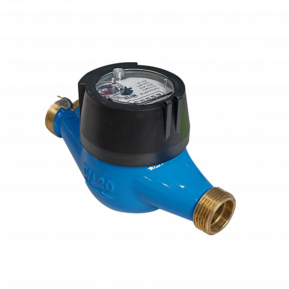 Счетчик холодной воды «Пульсар М»без интерфейса Ду20, пластиковый регистр, Qn=2,5 м3/ч Н00003475