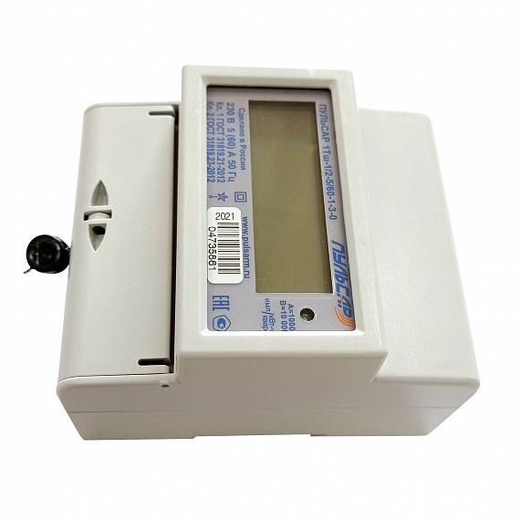 Электросчетчик «Пульсар 1Т» ЖКИ RS-485 5/60 A без кнопки Н00015937