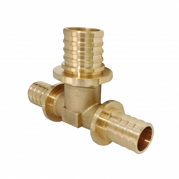 Тройник аксиальный переходной Ду25 x Ду32 x Ду25, латунь Н00080292