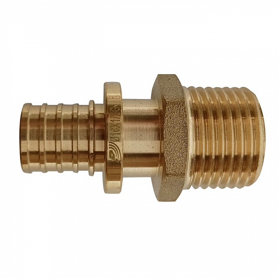 Муфта аксиальная Ду16 х 1/2, наружная резьба, латунь Н00080229