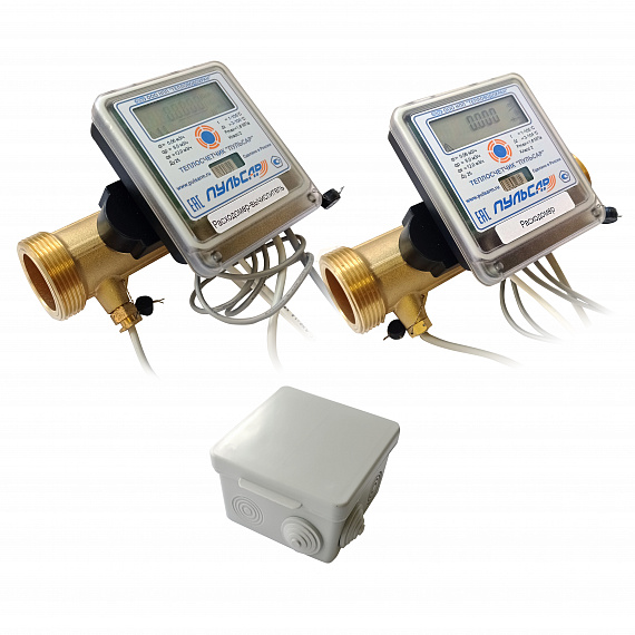 Общедомовый теплосчетчик Ду25 RS-485 + 2 имп. входа, qp=6 м3/ч, 105°C Н00010559