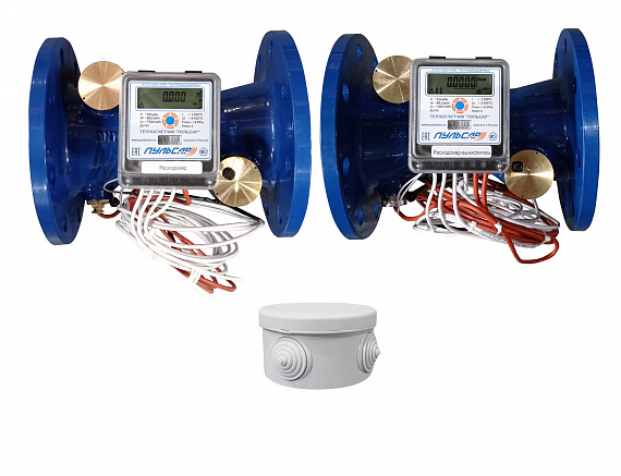 Общедомовый теплосчетчик Ду100 RS-485 + 2 имп. входа, qp=60 м3/ч, 105°C Н00010551