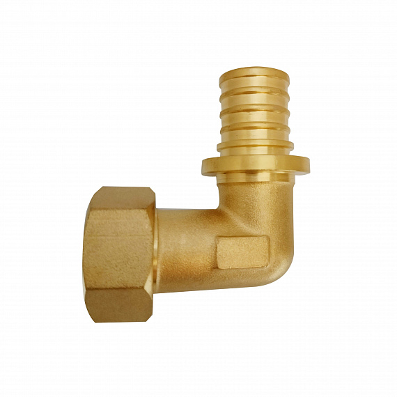 Угольник акcиальный с накидной гайкой, Ду25 х 3/4, латунь Н00080272