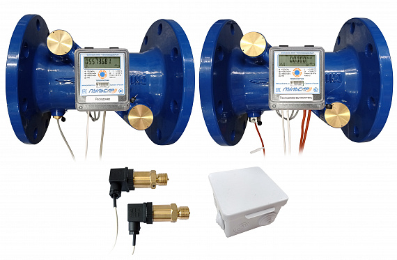 Общедомовый теплосчетчик Ду150 M-Bus + 2 имп. входа, qp=300 м3/ч, 2 датчика давления, 150°C Н00010520