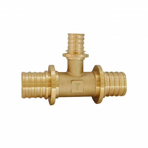 Тройник аксиальный переходной Ду32 x Ду20 x Ду32, латунь Н00080296