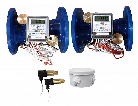 Общедомовый теплосчетчик Ду100 M-Bus + 2 имп. входа, qp=120 м3/ч, 2 датчика давления, 150°C Н00010199