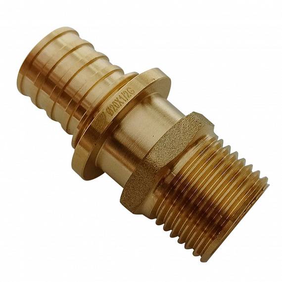 Муфта аксиальная Ду20 х 1/2, наружная резьба, латунь Н00080231