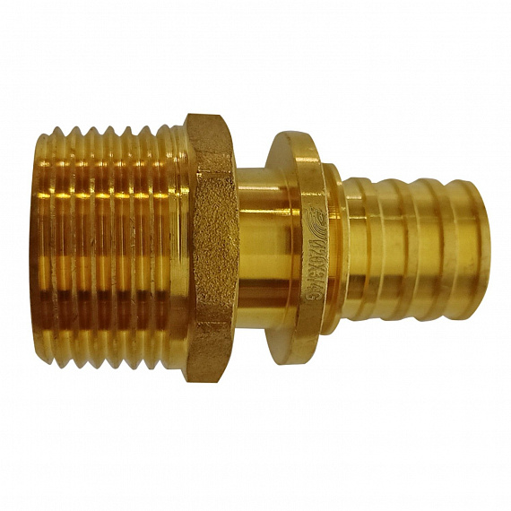 Муфта аксиальная Ду20 х 3/4, наружная резьба, латунь Н00080232