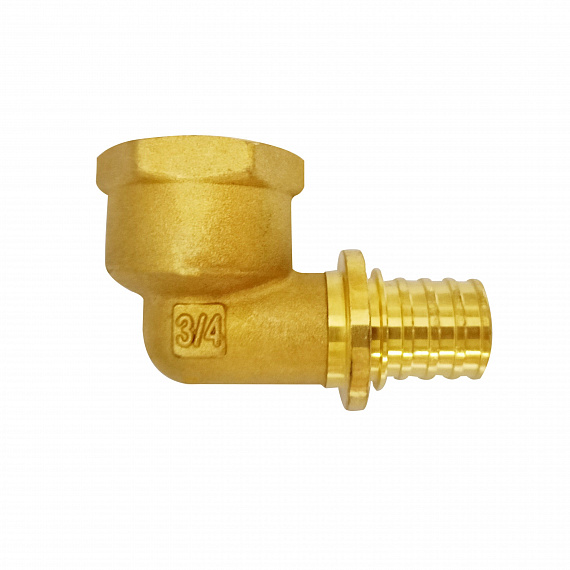 Угольник акcиальный Ду20 х 3/4, внутренняя резьба, латунь Н00080265