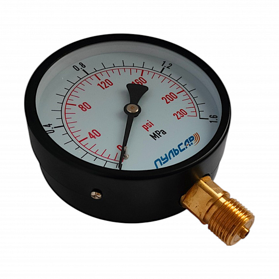 Манометр радиальный «Пульсар» до 16 бар, G1/2", 100 мм Н10021193
