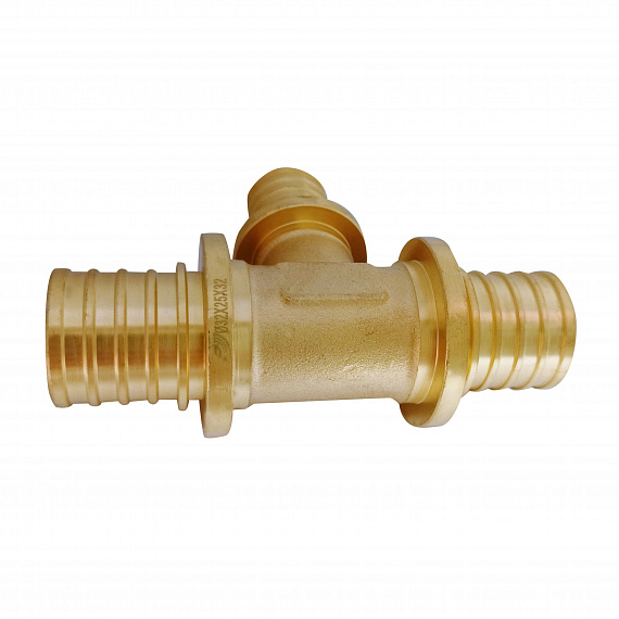 Тройник аксиальный переходной Ду32 x Ду25 x Ду32, латунь Н00080297