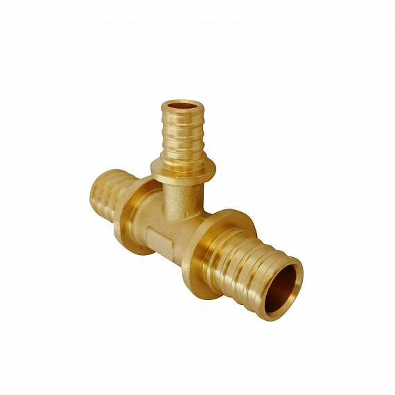 Тройник аксиальный переходной Ду25 x Ду16 x Ду25, латунь Н00080286