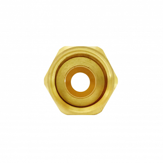 Муфта аксиальная с накидной гайкой Ду16 х 3/4, латунь Н00080246