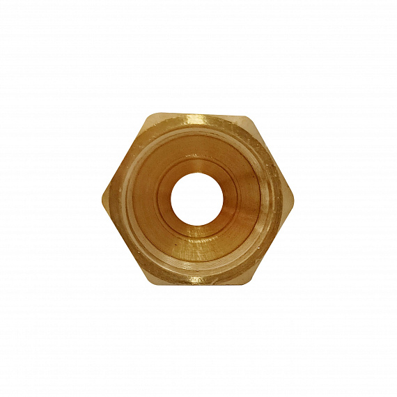 Муфта аксиальная Ду16 х 3/4, внутренняя резьба, латунь Н00080239