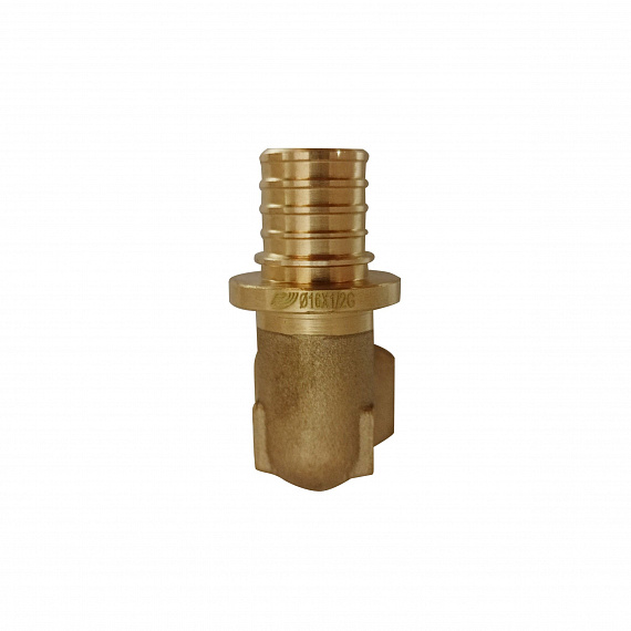 Угольник акcиальный Ду16 х 1/2, наружная резьба, латунь Н00080256