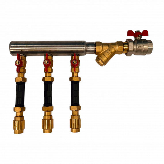 Узел коллекторный для водоснабжения «Пульсар», нержавеющая сталь 