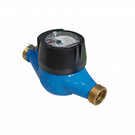 Универсальный счетчик воды «Пульсар М» Ду20 без интерфейса, медный регистр, Qn=2,5 м3/ч Н00002761