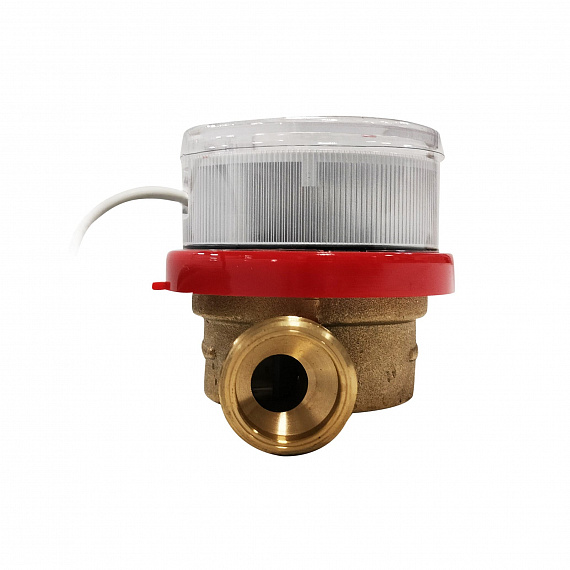 Счетчик воды Ду15 импульсный выход, Qn=1,5 м3/ч, L=80мм, (присоединители  с обратным клапаном в комплекте), гарантия 3 года Н00016119