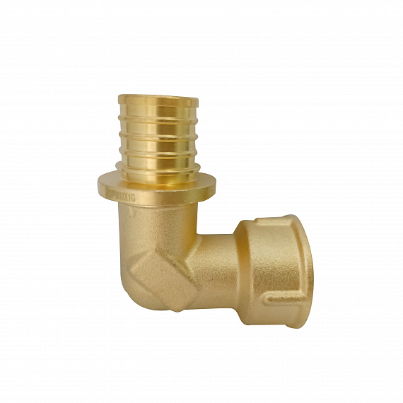 Угольник акcиальный Ду32 х 1, внутренняя резьба, латунь Н00080267