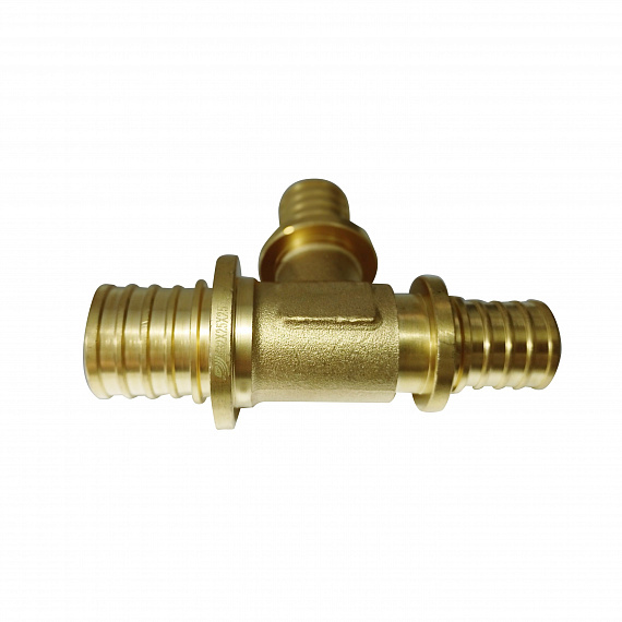 Тройник аксиальный переходной Ду32 x Ду25 x Ду25, латунь Н00080294