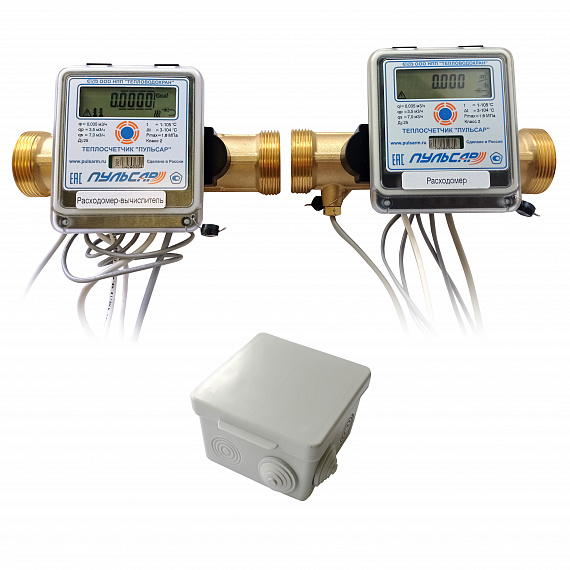 Общедомовый теплосчетчик Ду25 RS-485 + 2 имп. входа, qp=3,5 м3/ч, 105°C Н00003707