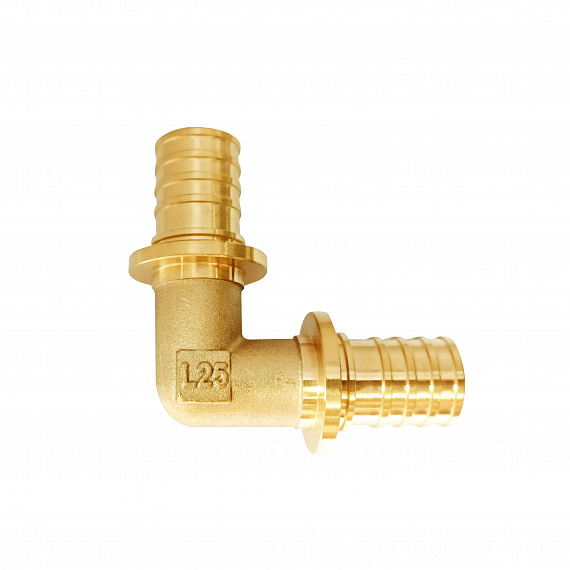 Угольник акcиальный Ду25 х Ду25, латунь Н00080254