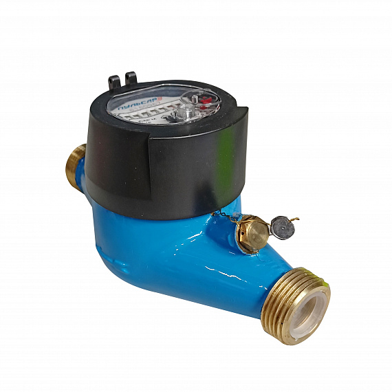 Универсальный счетчик воды «Пульсар М» Ду20 без интерфейса, медный регистр, Qn=2,5 м3/ч Н00002761