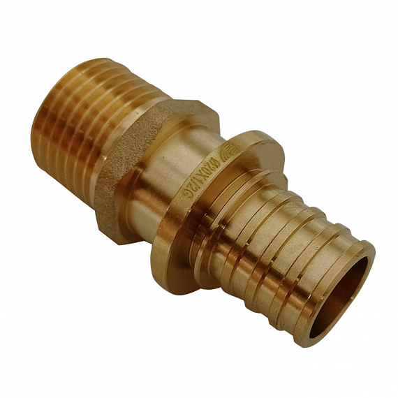 Муфта аксиальная Ду20 х 1/2, наружная резьба, латунь Н00080231