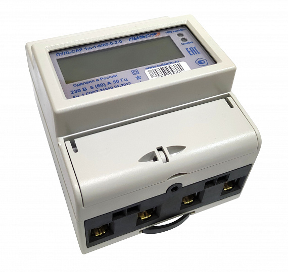 Электросчетчик «Пульсар 1» ЖКИ 5/60 A без кнопки Н00012582