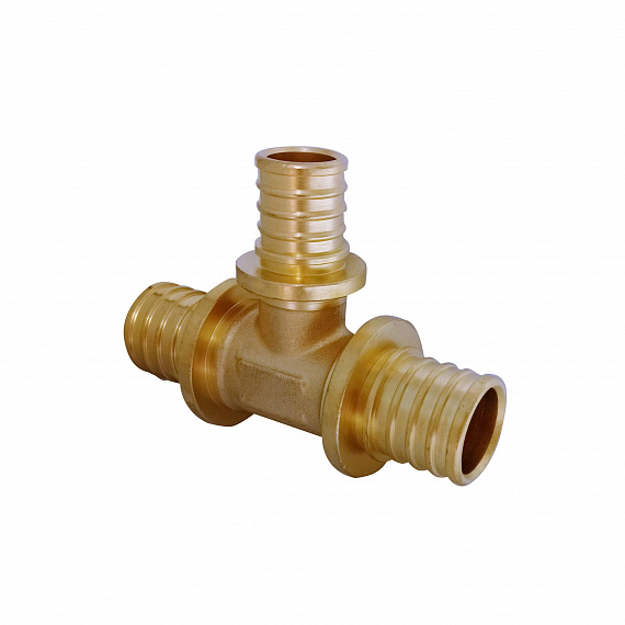 Тройник аксиальный переходной Ду32 x Ду25 x Ду32, латунь Н00080297