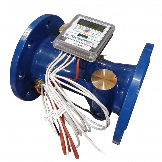 Общедомовый теплосчетчик Ду100 RS-485 + 2 имп. входа, qp=60 м3/ч, 150°C Н00010552