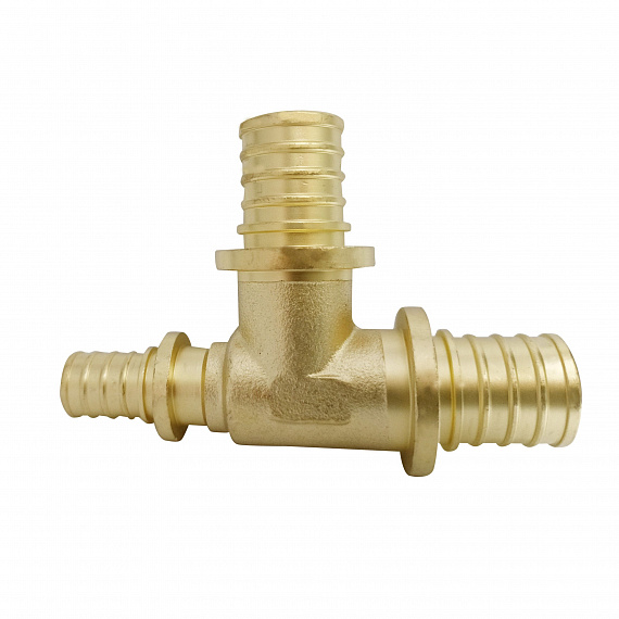 Тройник аксиальный переходной Ду25 x Ду25 x Ду16, латунь Н00080290